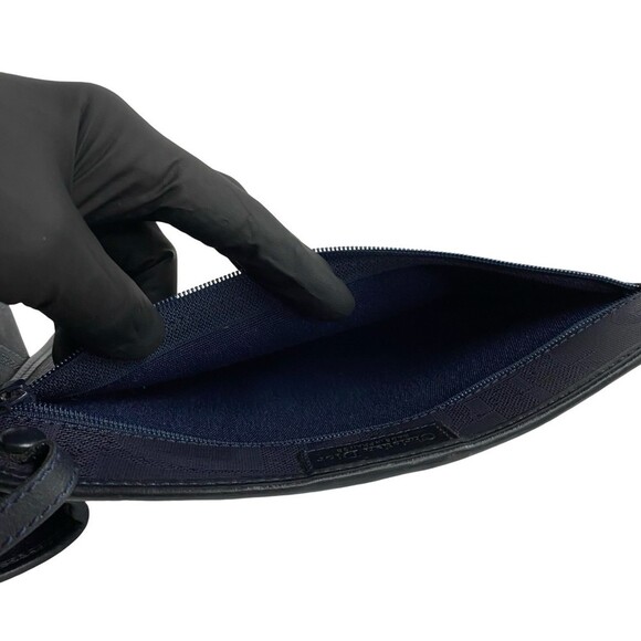 CHRISTIAN DIOR Blue Leather Trotter Shoulder Bag - Picture 9 of 9